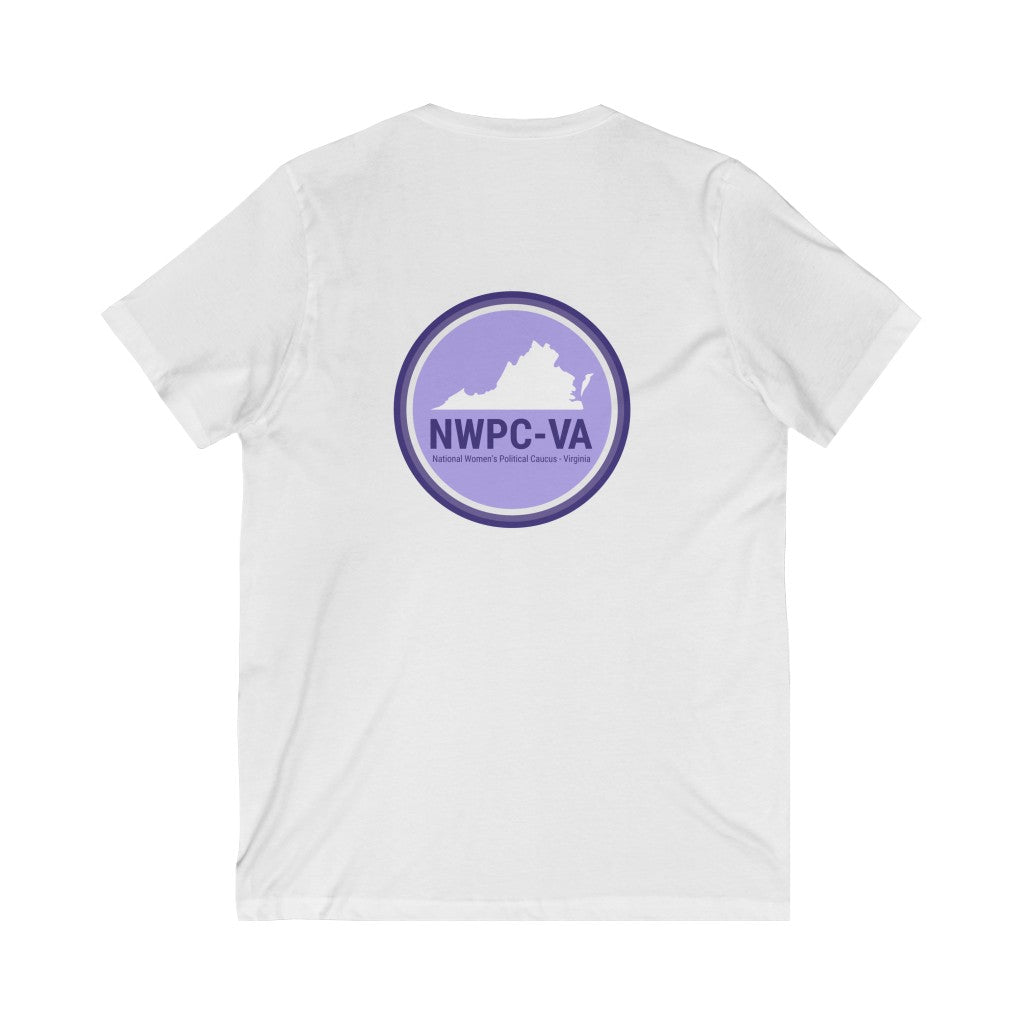Elect More Women Unisex Jersey Short Sleeve V-Neck Tee