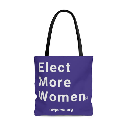 Elect More Women Tote Bag Purple