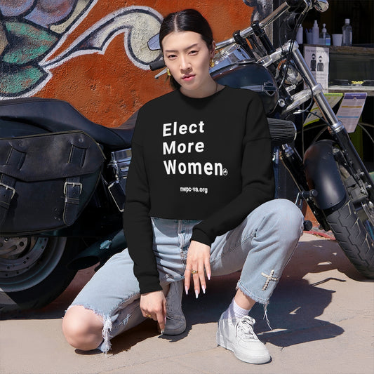Elect More Women Women's Cropped Sweatshirt
